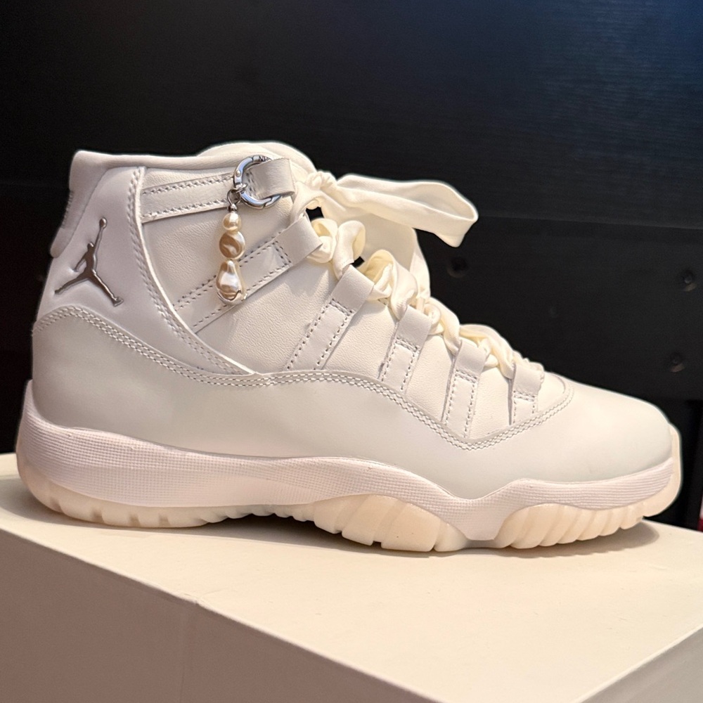 Women's White Pearl Air Jordan 11 Retro
